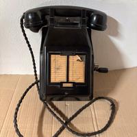 Telefono da parete senza disco con manovella