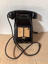 Telefono da parete senza disco con manovella