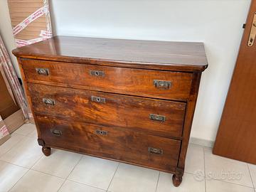 Cassettiera vintage fine 800 in legno