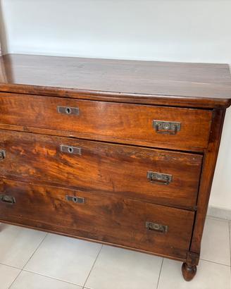 Cassettiera vintage fine 800 in legno