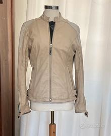 Completo donna moto vera pelle giacca stivali