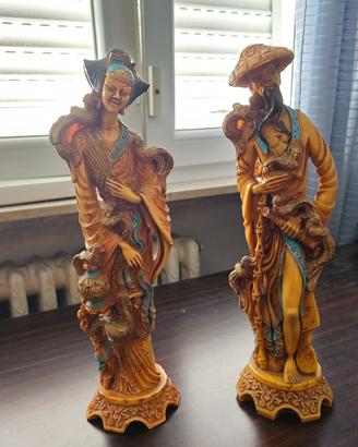 statue imperatore e imperatrice cinesi 