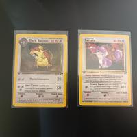 Lotto 2 carte Pokémon Team Rocket 1ª Edizione – Ra