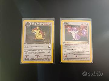 Lotto 2 carte Pokémon Team Rocket 1ª Edizione – Ra