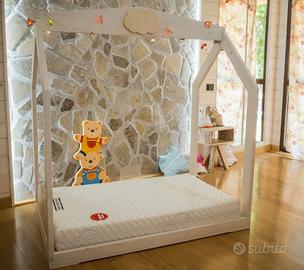 Cameretta Bambini Letto montessori scrivania