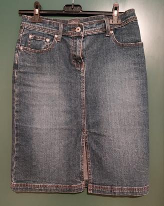Gonna Motivi di jeans, tg. 42