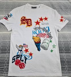 Maglietta bianca con stampe