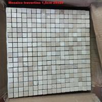 piastrelle mosaico travertino 1,5cm 29x29cm