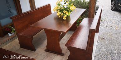 Set birreria legno massello