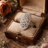 Anello in filigrana d’argento, anni 60