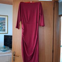 Vestito medio/lungo bordeaux 