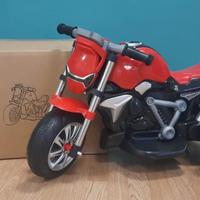 triciclo moto rossa batteria elettrica 3 ruote