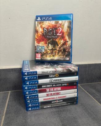 Playstation 4 - Lotto 10 giochi Rari e non AOT ecc