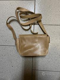 Borsa in pelle beige