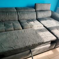 Divano letto angolare con penisola