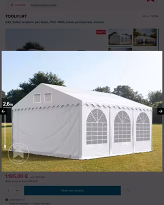 gazebo tendone per feste  5x6