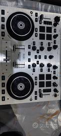 impianto audio consolle  dj mixer e casse 