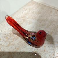 Piccolo uccellino in vetro Murano con murrine