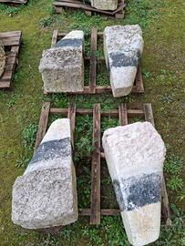 Paracarri in marmo 7 pezzi