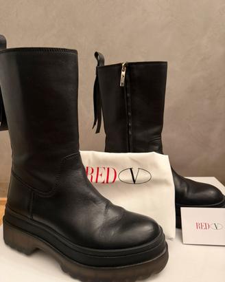 Stivali RED(V) Valentino in pelle nera