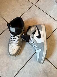 Nike Air Jordan 1 Mid Light grigio fumo 44,5