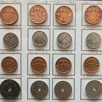34 Monete Belgio - Storia 1862-1983 e Occupazione 