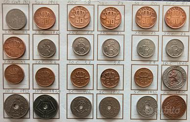 34 Monete Belgio - Storia 1862-1983 e Occupazione 
