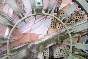 Ruote per trattori con pattini in ferro applicabil