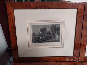 Stampe con cornici in radica dell 800