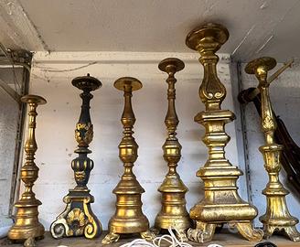 Candelieri in legno antichi