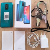 Redmi note 9 4 GB RAM + cover in silicone