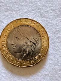 Moneta Repubblica italiana lire mille