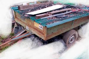 rimorchio agricolo auto 2 metri X 1,30 