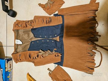 costume carnevale Cow Girl