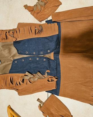 costume carnevale Cow Girl