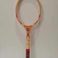 Racchetta Tennis in legno Vintage anni 70-80. 