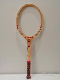 Racchetta Tennis in legno Vintage anni 70-80. 