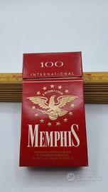 Memphis 100 raro pacchetto sigarette vuoto 1984-5.