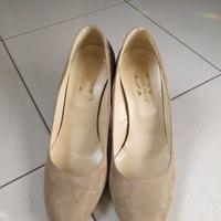 scarpe décolleté tortora 