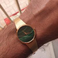 Orologio Piaget oro e Malachite