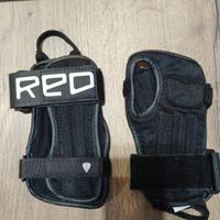 BURTON RED protezioni polsi parapolsi snowboard 