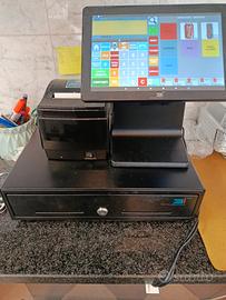 registratore di cassa con portamonete