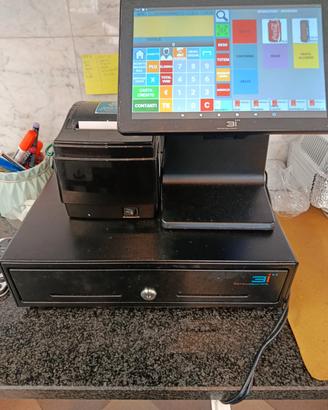 registratore di cassa con portamonete