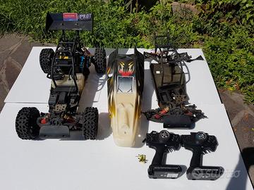 Auto RC a Benzina 1:5 Praticamente Nuova + Telaio