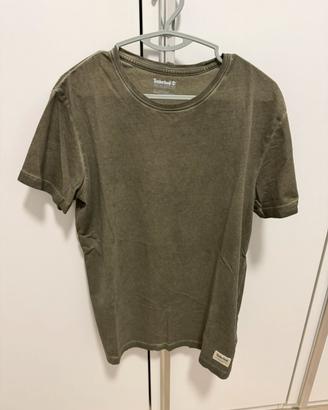 T-shirt Timberland uomo Taglia S verde oliva