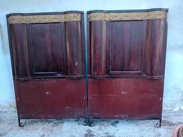 Letto antico in ferro firmato Cav Oronzo De Risi