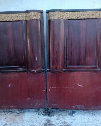 Letto antico in ferro firmato Cav Oronzo De Risi
