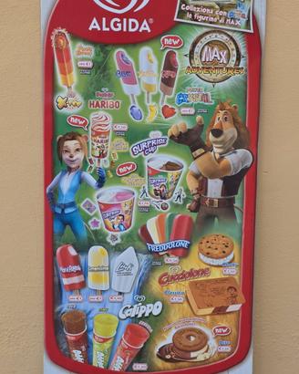 Cartello gelati Algida