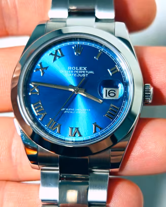 Rolex DJ 41mm 126300 azzurro top 12/2022 full set