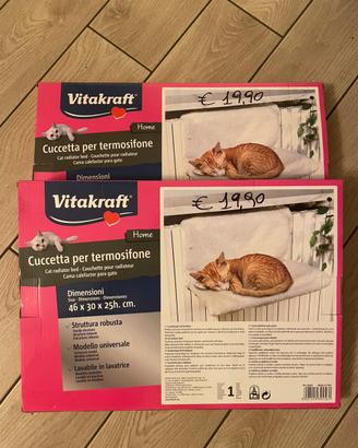 Cuccetta termosifone per gatti